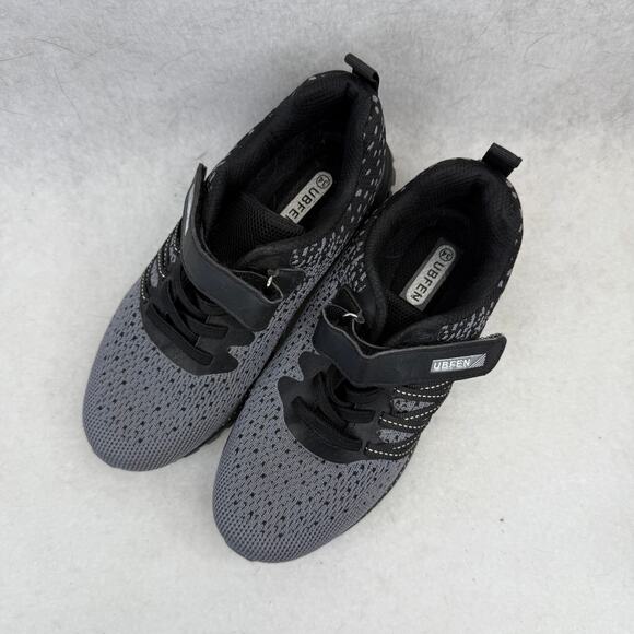 Ubjen Boy's Gray & Black Athletic‎ Sneakers - Size 34 - Picture 1 of 6